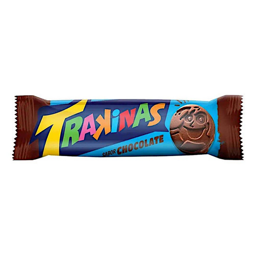 BISCOITO RECHEIO CHOCOLATE TRAKINAS PACOTE 126G