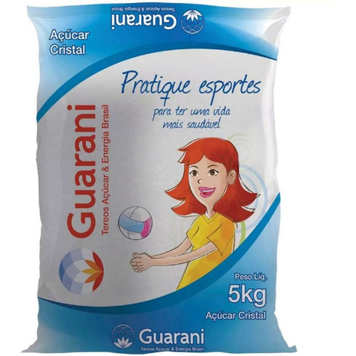 AÇÚCAR CRISTAL GUARANI PACOTE 5KG