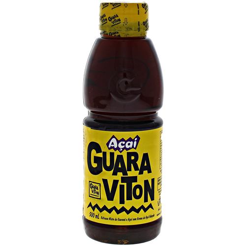 BEBIDA ADOÇADA GUARANÁ E AÇAÍ GUARAVITON GARRAFA 500ML
